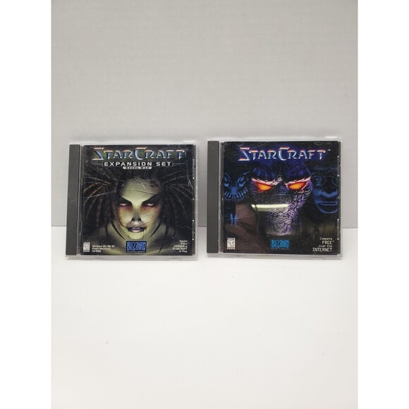 Starcraft & Starcraft Brood Wars Good Working Vintage - Picture 1 of 5
